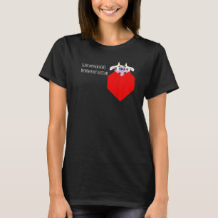 Camiseta Eu Amo Meu Novo Paciente com Válvula de Vaca no Co