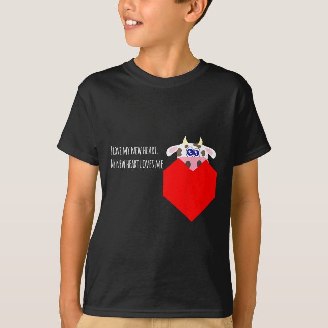 Camiseta Eu Amo Meu Novo Paciente de Coração com Válvula de (Frente)
