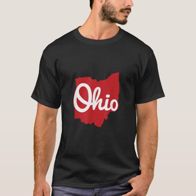 Camiseta Eu Amo Meu Ohio Home Script Ohio (Frente)