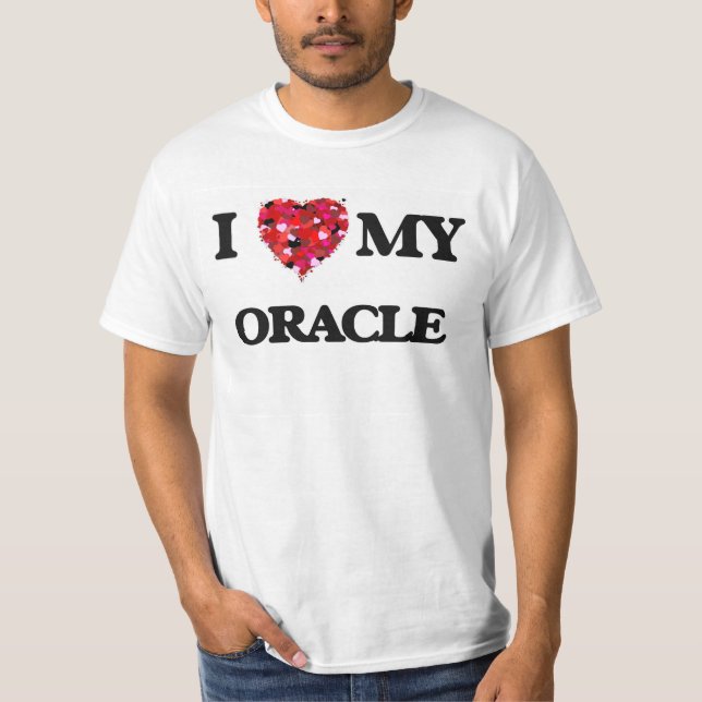 Camiseta Eu amo meu Oracle (Frente)