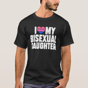 Camiseta Eu Amo Meu Orgulho De Filha Bissexual Mês