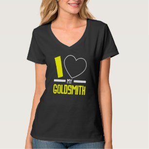 Camiseta Eu Amo Meu Ourives Joalheiro Fazedor de Joias Ouri