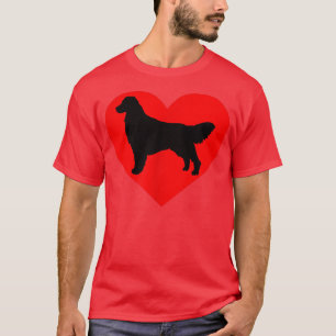 Camiseta Eu Amo Meu Ouro Cachorro De Cachorro De Pele De Co
