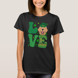Camiseta Eu Amo Meu Ouro De Retriever Cachorro Leprechaun S