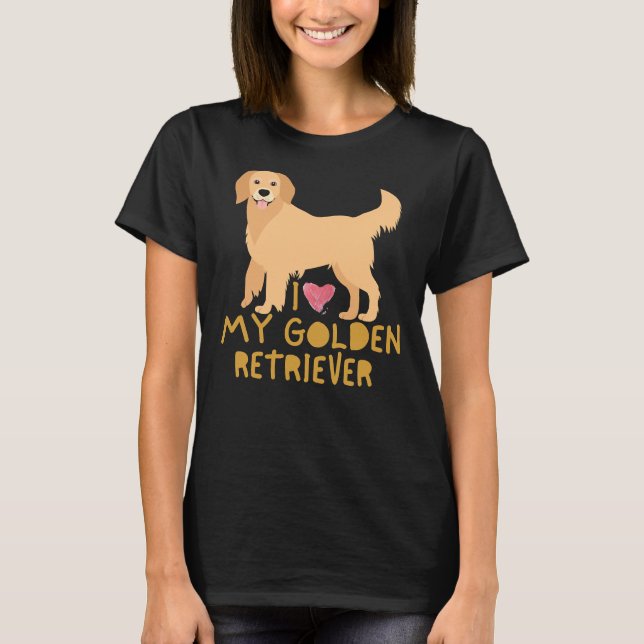 Camiseta Eu Amo Meu Ouro Retriever 195 (Frente)