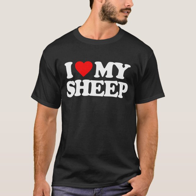 CAMISETA EU AMO MEU OVINO (Frente)