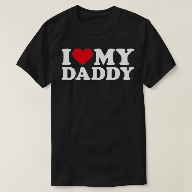 Camiseta Eu amo meu pai (Frente do Design)