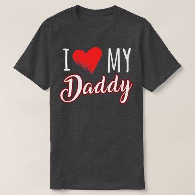 Camiseta eu amo meu pai (Frente do Design)