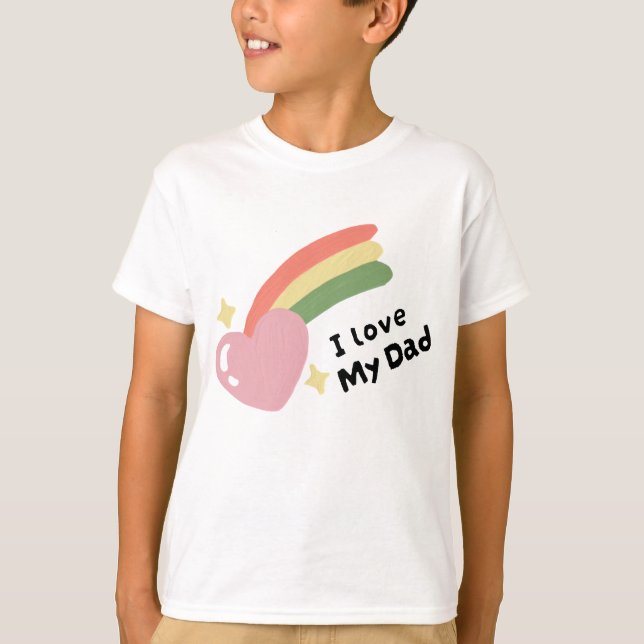 Camiseta Eu Amo Meu Pai (Frente)