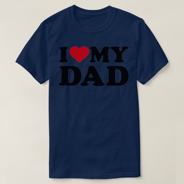 Camiseta Eu amo meu pai (1) (Frente do Design)
