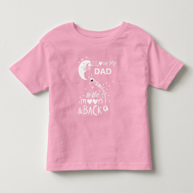 Camiseta Eu amo meu pai até a lua e volta (Frente)