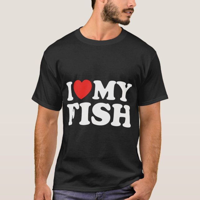 Camiseta Eu Amo Meu Peixe (Frente)