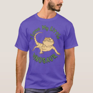 Camiseta Eu Amo Meu Pequeno Dinossauro Engraçado Presente D