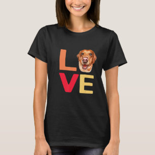Camiseta Eu Amo Meu Pet Labrador Diversão Com Animais