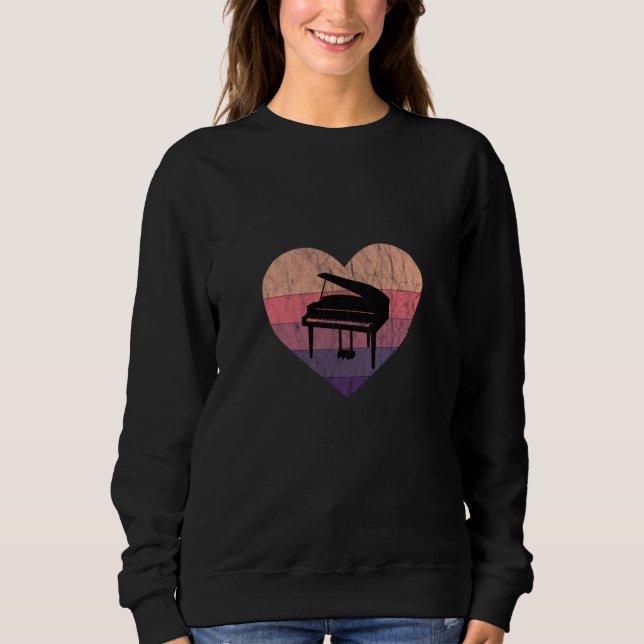 Camiseta Eu Amo Meu Piano Grande (Frente)