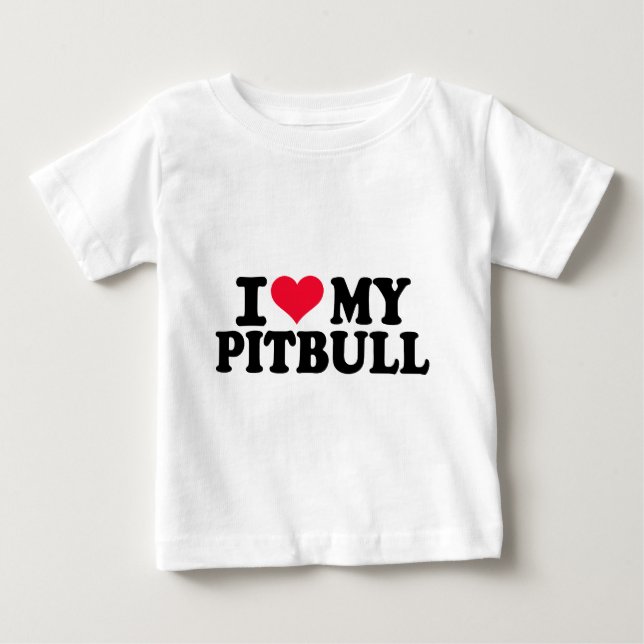 Camiseta Eu amo meu Pitbull (Frente)