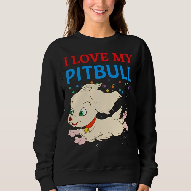 Camiseta Eu Amo Meu Pitbull 19 (Frente)