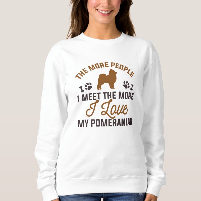 Camiseta Eu Amo Meu Pomerânia (Frente)