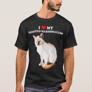 Camiseta Eu Amo Meu Ponto De Chama De Marshmallow Torrado S