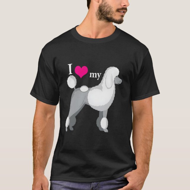 Camiseta Eu Amo Meu Poodle (Frente)