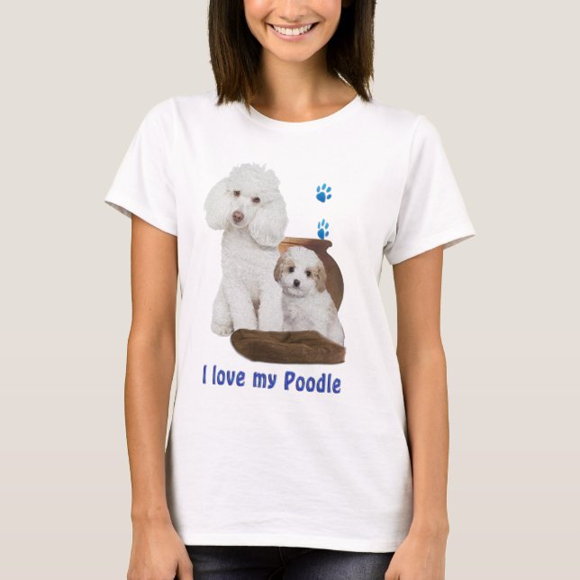 Camiseta Eu amo meu Poodle (Frente)