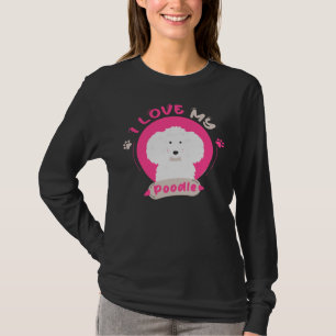 Camiseta Eu Amo Meu Poodle Unisex Poodle Dando Poodle Propr