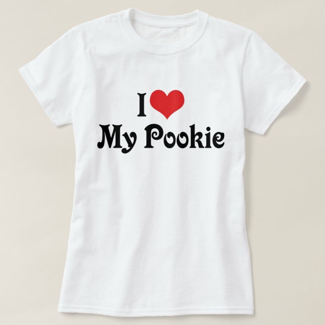 Camiseta Eu Amo Meu Pookie (Frente do Design)