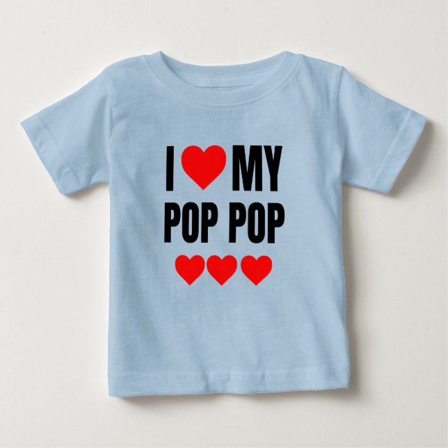 CAMISETA EU AMO MEU POP POP (Frente)
