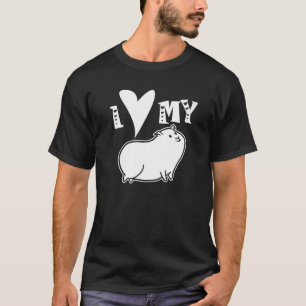 Camiseta Eu Amo Meu Porco-Suíno Cujo Animal É