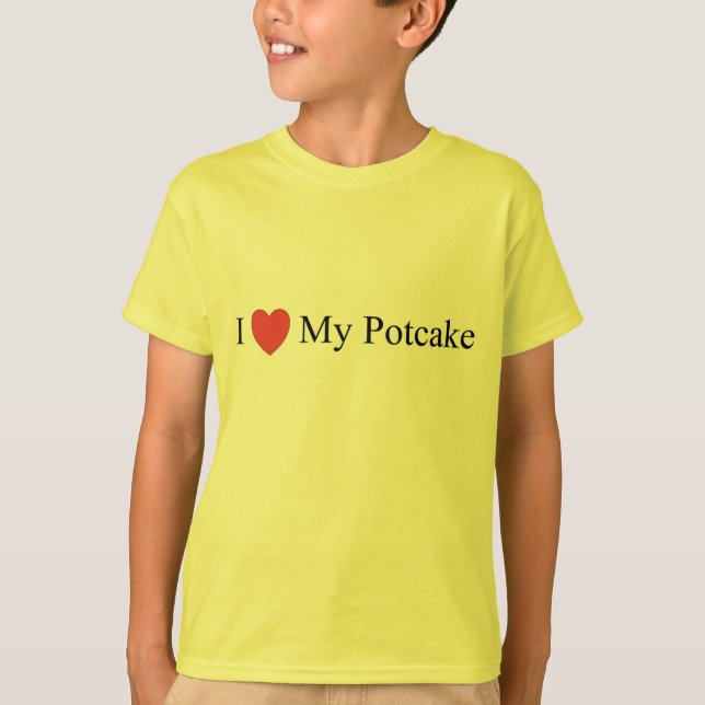 Camiseta Eu amo meu Potcake (Frente)