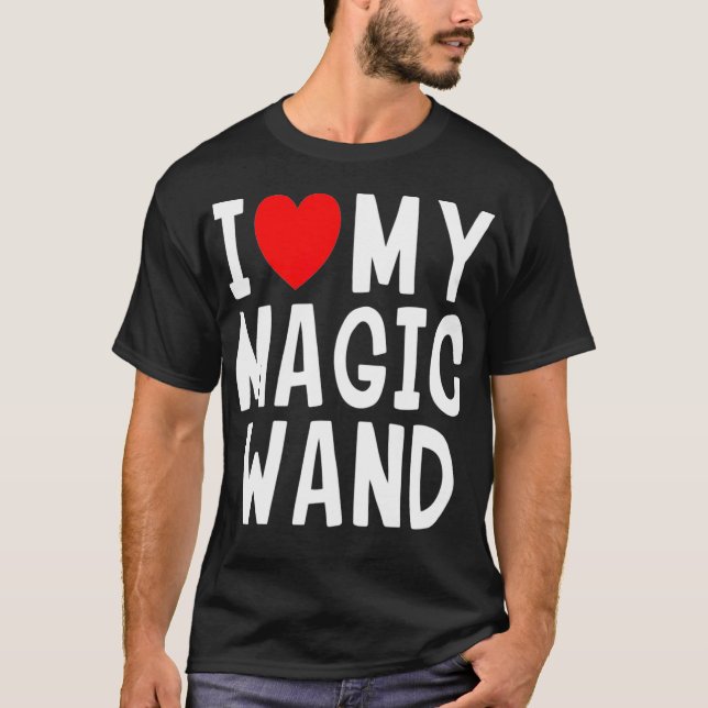 Camiseta Eu Amo Meu Presente Magic Wand Heart Maggie  (Frente)