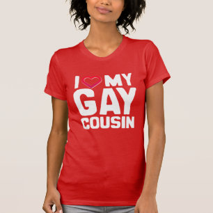 CAMISETA EU AMO MEU PRIMO GAY -