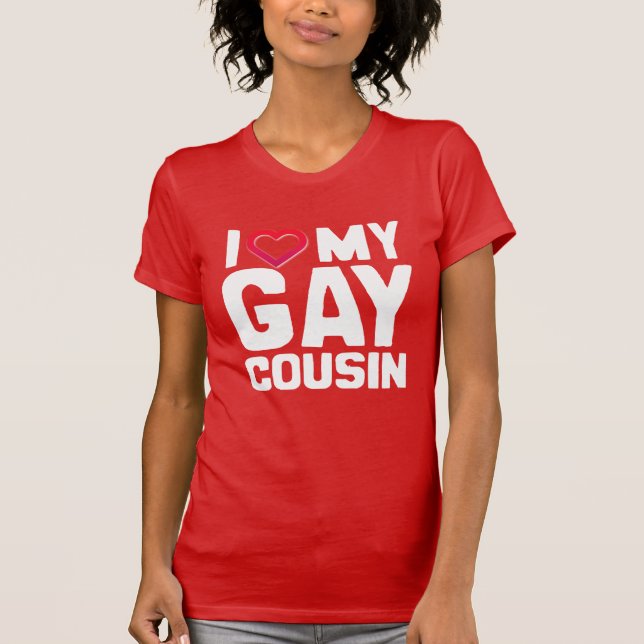 CAMISETA EU AMO MEU PRIMO GAY - (Frente)