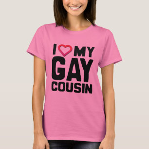 CAMISETA EU AMO MEU PRIMO GAY -