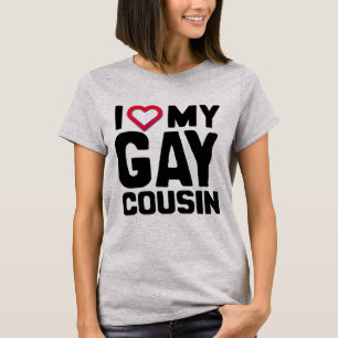 CAMISETA EU AMO MEU PRIMO GAY -