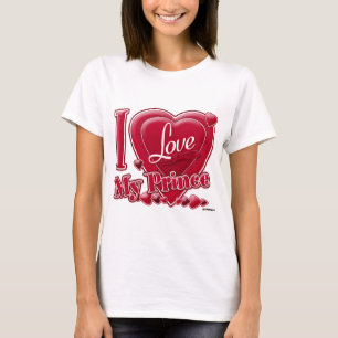 Camiseta Eu amo meu príncipe vermelho