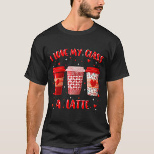 Camiseta Eu Amo Meu Professor de Cl A Latte Dia dos Namorad