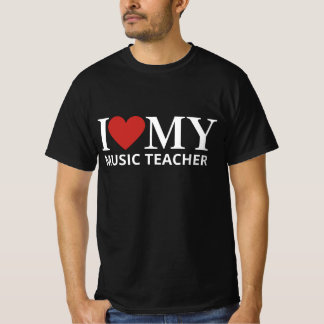 CAMISETA EU AMO MEU PROFESSOR DE MÚSICA