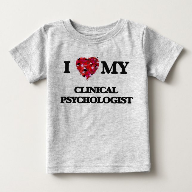 Camiseta Eu amo meu psicólogo clínico (Frente)