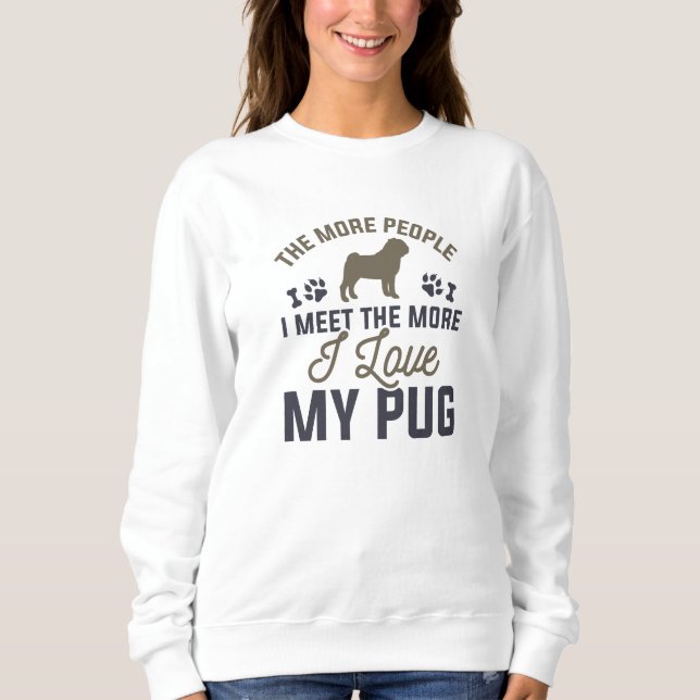 Camiseta Eu Amo Meu Pug (Frente)