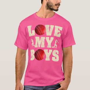 Camiseta Eu Amo Meu Rapaz Cricket Engraçado Cricket Dia de 