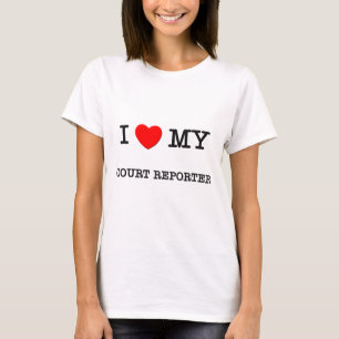 Camiseta Eu amo meu REPÓRTER de CORTE