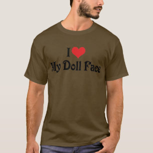 Camiseta Eu Amo Meu Rosto de Boneca