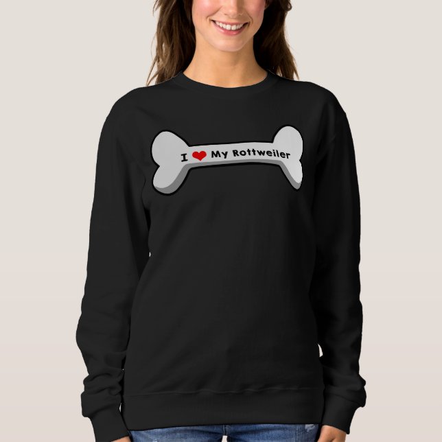 Camiseta Eu Amo Meu Rottweiler (Frente)