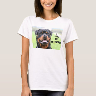Camiseta Eu amo meu Rottweiler
