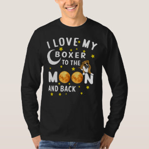 Camiseta Eu Amo Meu Rottweiler Para A Lua E