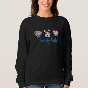 Camiseta Eu Amo Meu Rouco Cachorro Moderno Estilo Boho