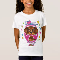 Eu amo meu roupa do Doberman (o Doberman vermelho)