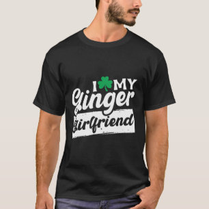 Camiseta Eu Amo Meu Rubejo de Cabelo Ruivo Trevo Dia de São
