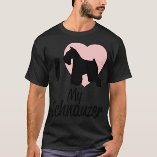 Camiseta Eu Amo Meu Schnauzer